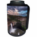 3dRose Danita Delimont - Waterfalls - USA, Washington State. Palouse Falls at sunset. - Can Cooler Bottle Wrap (cc_279633)