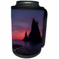 3dRose Danita Delimont - Beaches - USA, Washington State. Pink sunset at Rialto Beach. - Can Cooler Bottle Wrap (cc_279634)
