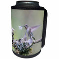 3dRose Danita Delimont - Hummingbirds - Washington. Annas Hummingbird female removes some down from nest. - Can Cooler Bottle Wrap (cc_279687)