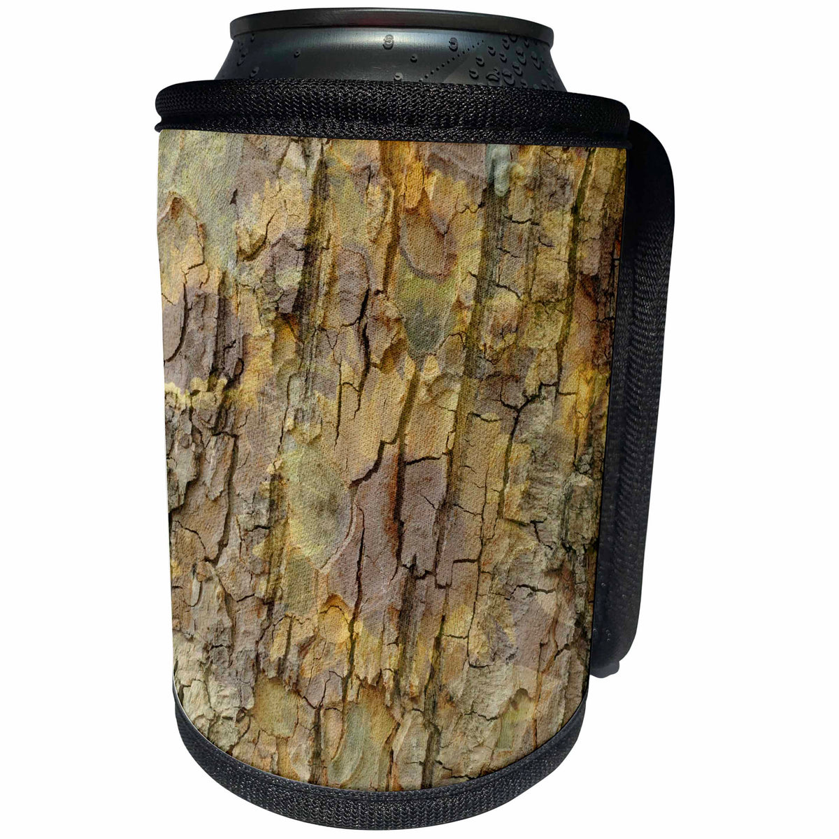 3dRose Patricia Sanders Flowers - Sunflowers Tree Bark Art - Can Cooler Bottle Wrap (cc_27969)
