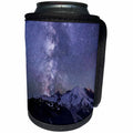 3dRose Danita Delimont - Stars - Washington. The Milky Way looms above Mt. Rainier near Sunrise. - Can Cooler Bottle Wrap (cc_279694)