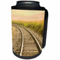 3dRose Danita Delimont - Trains - USA, Washington State. railroad, curve - Can Cooler Bottle Wrap (cc_279706)