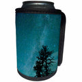 3dRose Danita Delimont - Stars - Washington, Alpine Lakes Wilderness, Ingalls Pass, Milky Way and trees - Can Cooler Bottle Wrap (cc_279731)