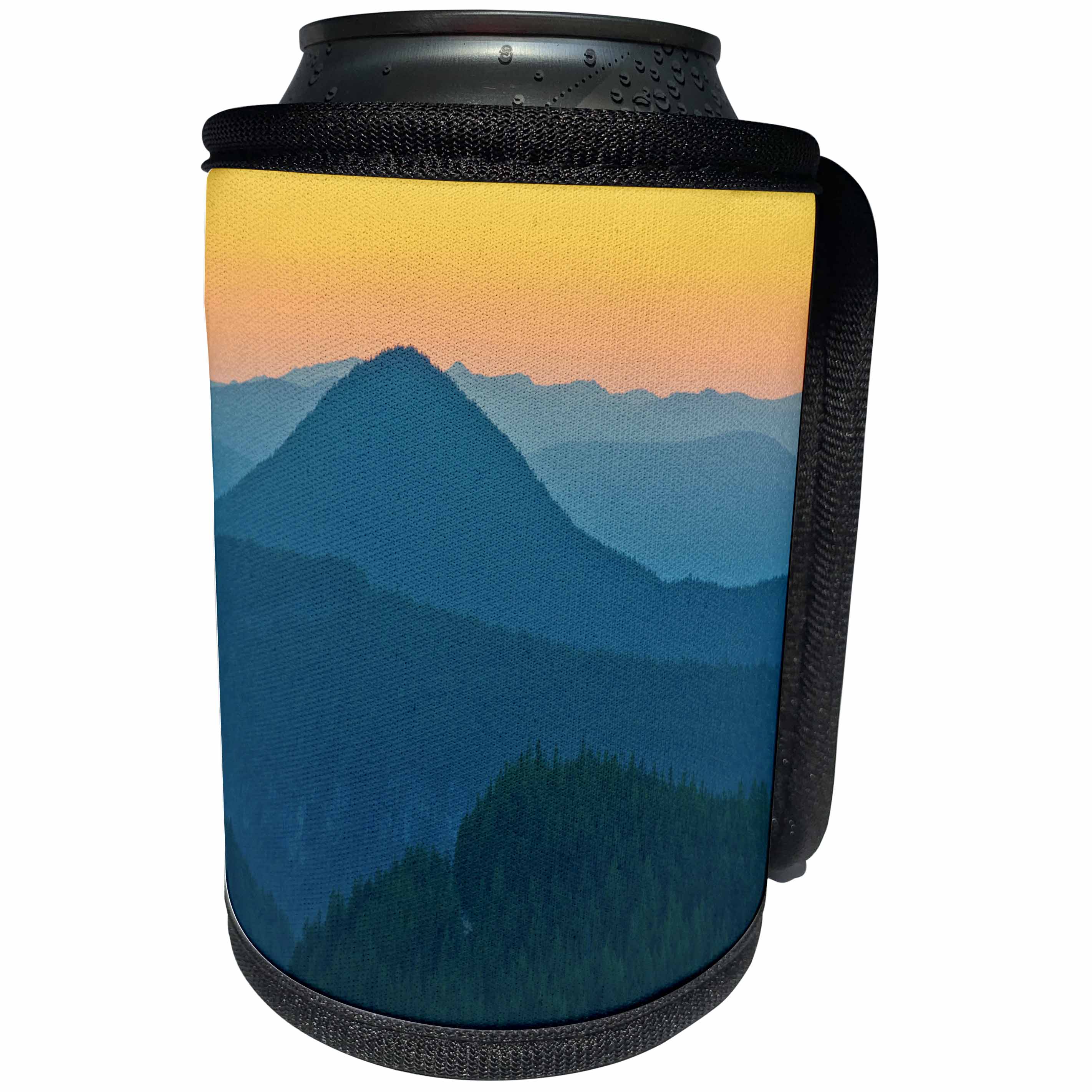 3dRose Danita Delimont - Mountains - Sunset, Rampart Range, Mount Rainier NP, Washington State, USA - Can Cooler Bottle Wrap (cc_279745)