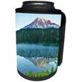 3dRose Danita Delimont - Mountains - Mt.Rainier, reflection, Mirror Lake, Mt.Rainier NP, Washington, USA - Can Cooler Bottle Wrap (cc_279747)