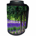 3dRose Danita Delimont - Agriculture - Washington, Sequim, Lavender Field in full boom with Trees - Can Cooler Bottle Wrap (cc_279766)