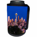 3dRose Danita Delimont - Cities - USA, Washington State, Seattle, Seattle Skyline at Dusk - Can Cooler Bottle Wrap (cc_279770)
