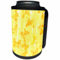 3dRose Patricia Sanders Creations - Yellow Vintage Butterflies - Can Cooler Bottle Wrap (cc_27981)