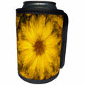3dRose Danita Delimont - Flowers - USA, Wyoming. Abstract close-of of a yellow sunflower - Can Cooler Bottle Wrap (cc_279813)