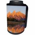 3dRose Danita Delimont - Mountains - Sunrise at Schwabacher Landing in fall, Grand Teton NP, Wyoming - Can Cooler Bottle Wrap (cc_279841)