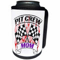 3dRose Carsten Reisinger - Illustrations - Pit Crew Mom Funny Car Race Theme Birthday Party Host - Can Cooler Bottle Wrap (cc_279857)