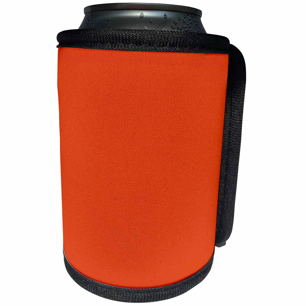 3dRose Spring and Summer 2018 Colors - Image of Spicy Bold Orange For Summer - Can Cooler Bottle Wrap (cc_280023)