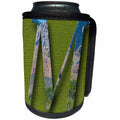 3dRose Jos Fauxtographee- Alphabet M - The Letter M on a olive green backdrop with mountains on it - Can Cooler Bottle Wrap (cc_280052)