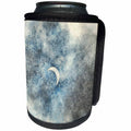 3dRose Wild Blackberry Studio - Art and Inspiration - The crescent moon floating in a watercolor sky - Can Cooler Bottle Wrap (cc_280086)
