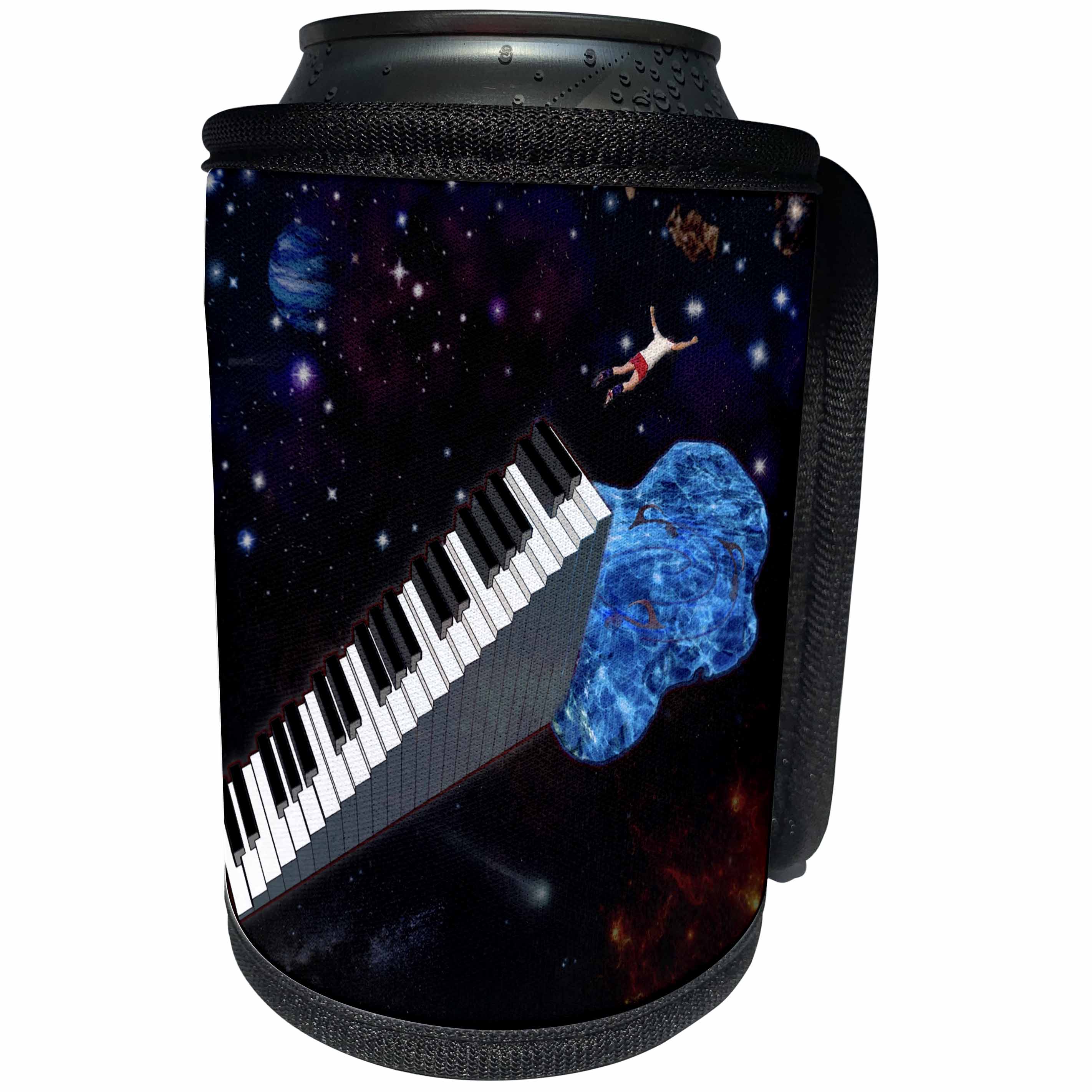 3dRose WouX – Brave keyboardist - For musicians who are not afraid of musical challenges - Can Cooler Bottle Wrap (cc_280095)