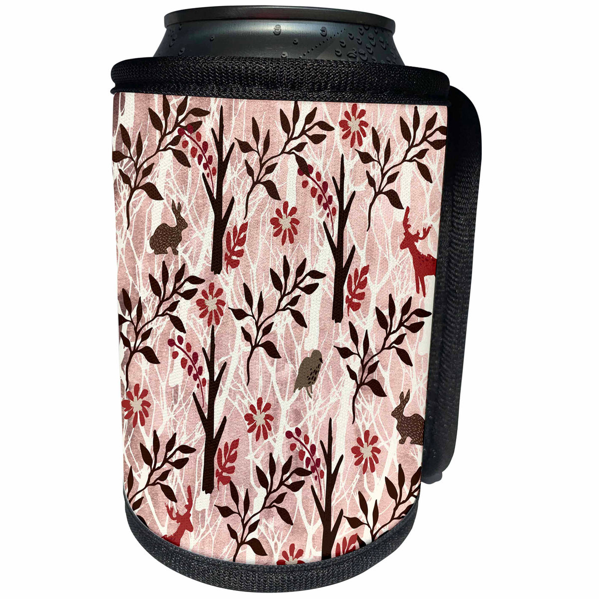 3dRose Amar Singha Art - Pattern - Wild Life In Pattern Design - Can Cooler Bottle Wrap (cc_280121)