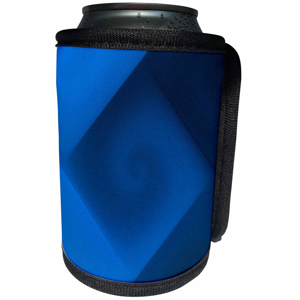 3dRose Richard V. - Color Patterns - Electric blue spiral, deep and beautiful - Can Cooler Bottle Wrap (cc_280129)