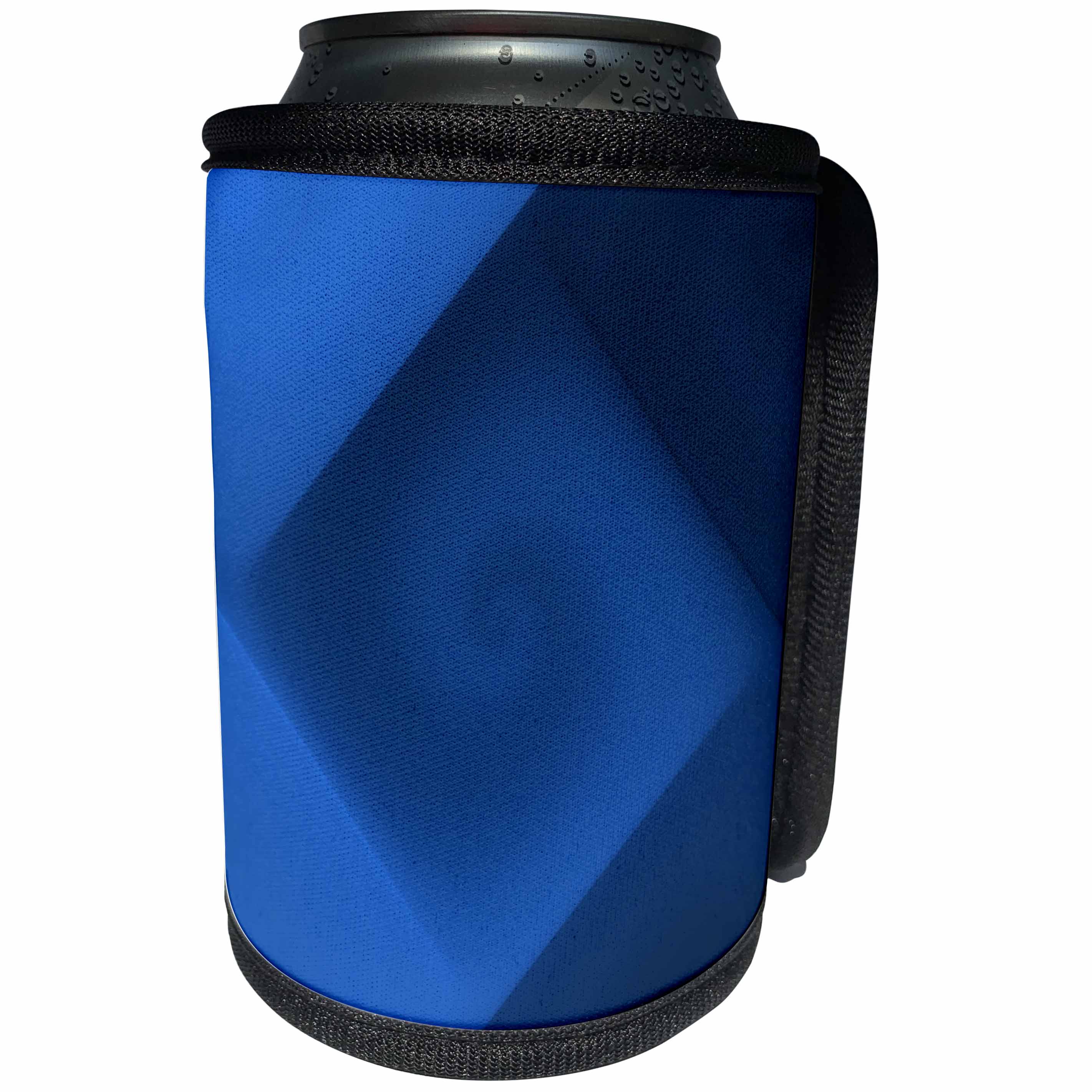 3dRose Richard V. - Color Patterns - Electric blue spiral, deep and beautiful - Can Cooler Bottle Wrap (cc_280129)