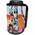 3dRose Sarah Ashmun Design - Nature - Colorful painting of trees in the landscape - Can Cooler Bottle Wrap (cc_280133)