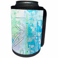 3dRose Sarah Ashmun Design - Beach - Sand dollar in the sand - Can Cooler Bottle Wrap (cc_280137)