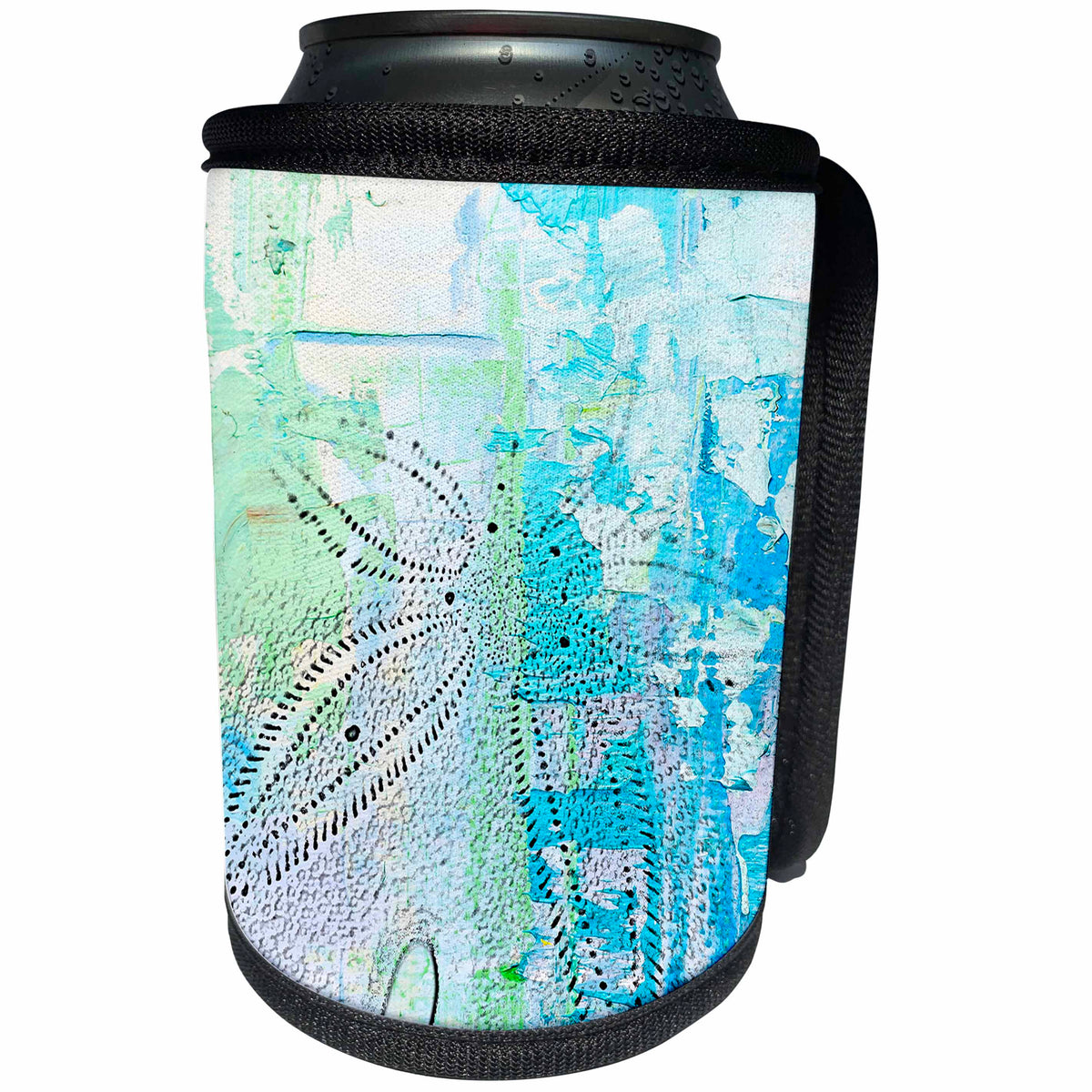 3dRose Sarah Ashmun Design - Beach - Sand dollar in the sand - Can Cooler Bottle Wrap (cc_280137)