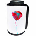 3dRose Sarah Ashmun Design - Flowers - Singular flower with circular geometric pattern - Can Cooler Bottle Wrap (cc_280140)