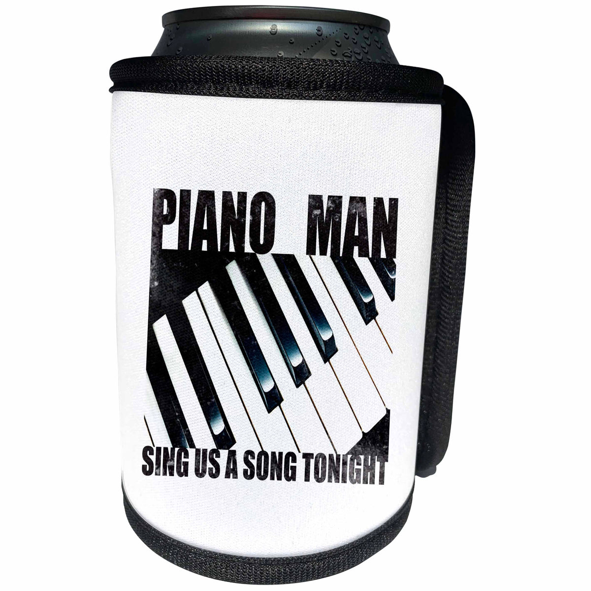 3dRose Kultjers Hint of Music - Piano Man - Can Cooler Bottle Wrap (cc_280152)