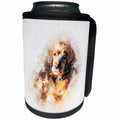 3dRose Sven Herkenrath Animal - Watercolor Dog Pet Puppy - Can Cooler Bottle Wrap (cc_280285)