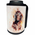 3dRose Sven Herkenrath Animal - Watercolor Dog Pet - Can Cooler Bottle Wrap (cc_280286)