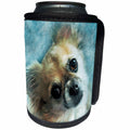 3dRose Sven Herkenrath Animal - Dog Portrait - Can Cooler Bottle Wrap (cc_280293)