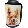 3dRose Sven Herkenrath Animal - Dog Pet Puppy Watercolor - Can Cooler Bottle Wrap (cc_280295)