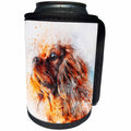 3dRose Sven Herkenrath Animal - Dog Watercolor Portrait - Can Cooler Bottle Wrap (cc_280298)