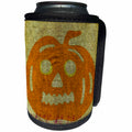 3dRose Patricia Sanders Creations - Trick or Treat Spider Web Pumpkin Halloween - Can Cooler Bottle Wrap (cc_28031)