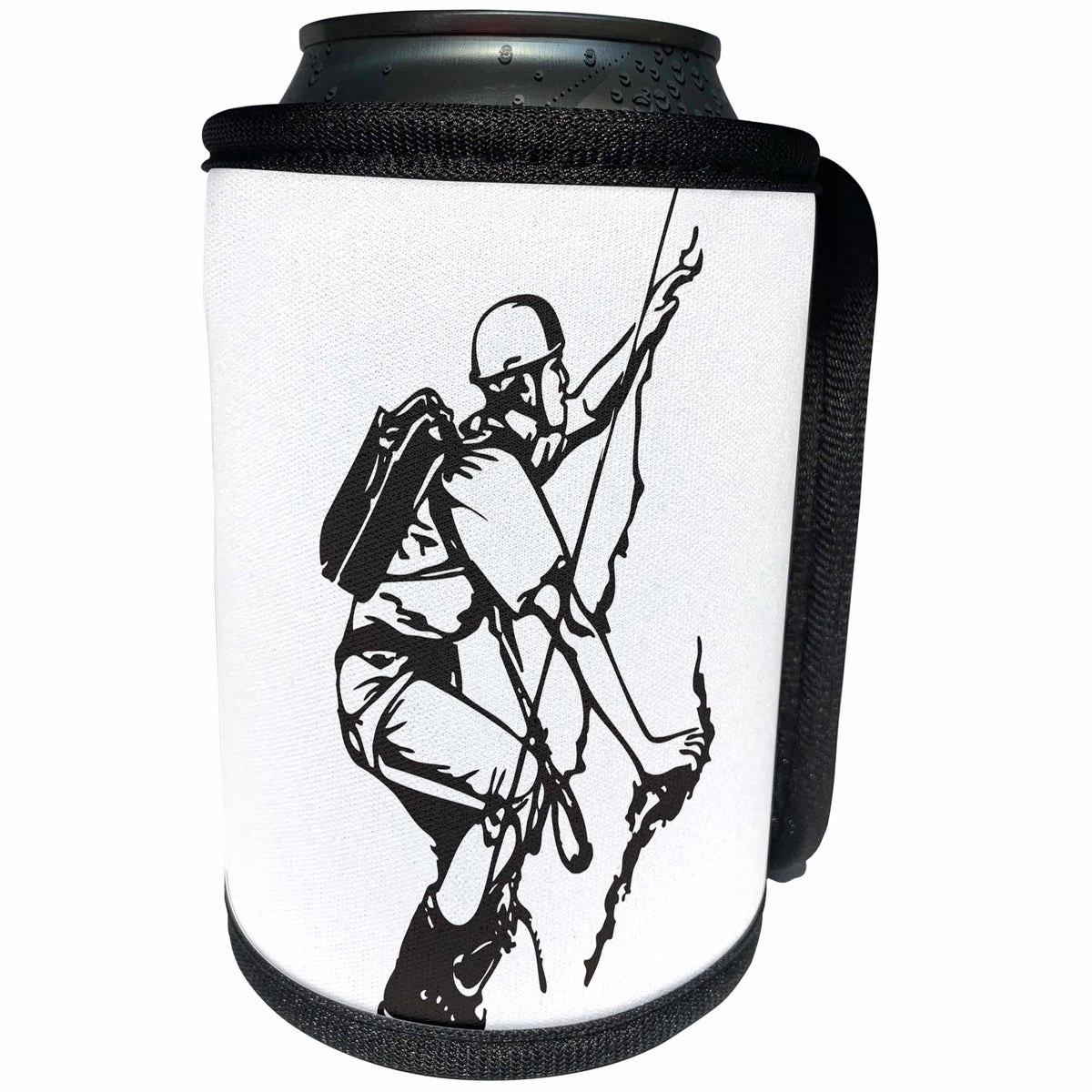 3dRose Sven Herkenrath Sport - Climbing Rock Mountain Climb Sport Extreme Risk - Can Cooler Bottle Wrap (cc_280317)