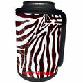 3dRose Patricia Sanders Christmas - Zebra Print Christmas Tree - Can Cooler Bottle Wrap (cc_28033)