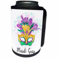 3dRose Sven Herkenrath Celebration - Mardi Gras New Orleans Confetti Party Celebration - Can Cooler Bottle Wrap (cc_280331)