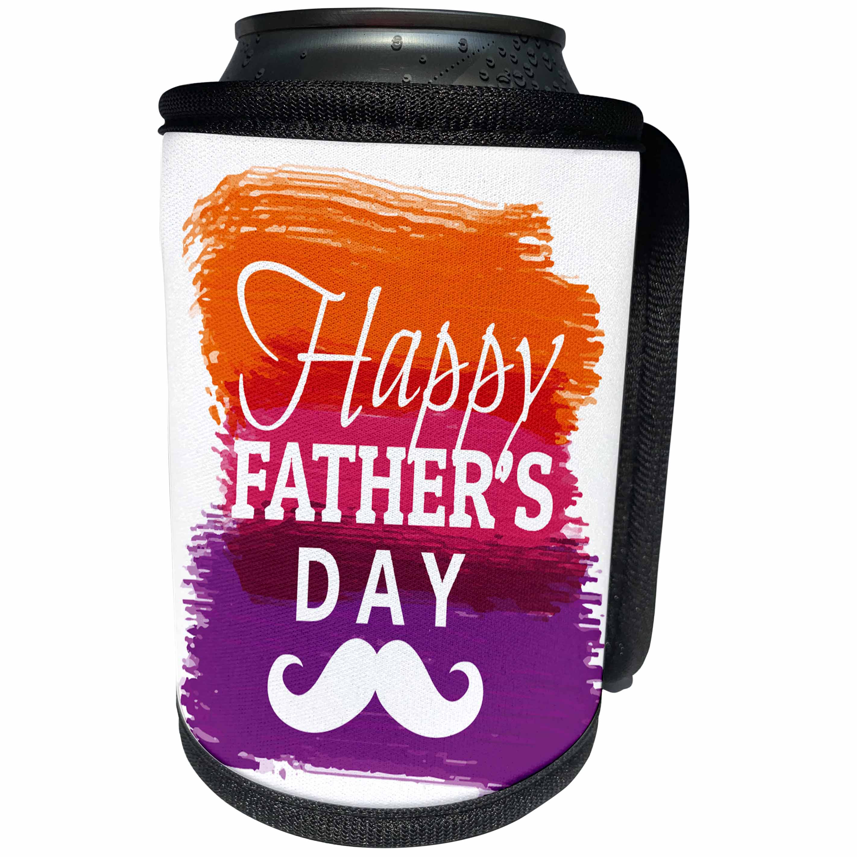 3dRose Sven Herkenrath Celebration - Happy Fathers Day Celebration Dad Party - Can Cooler Bottle Wrap (cc_280361)