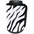 3dRose Sven Herkenrath Art - Black and White Zebra Africa Pattern Style - Can Cooler Bottle Wrap (cc_280376)