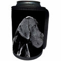 3dRose Sven Herkenrath Animal - A Cute Great Dane Dog on Black Background Trendy Side Profile - Can Cooler Bottle Wrap (cc_280401)
