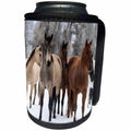 3dRose Roni Chastain Photography - Group of horses - Can Cooler Bottle Wrap (cc_280468)