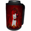 3dRose Heike Köhnen Design Animal - Cute little Maltese puppy - Can Cooler Bottle Wrap (cc_280483)