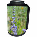 3dRose Patricia Sanders Creations - Wood Lavender Dream Inspire Create Floral - Can Cooler Bottle Wrap (cc_28050)