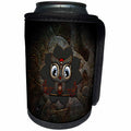 3dRose Heike Köhnen Design Steampunk - Cute little steampunk owl - Can Cooler Bottle Wrap (cc_280501)