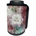 3dRose Beverly Turner Mothers Day Design - Beautiful Lace and Rose Frame, Happy Mothers Day, Rose Background - Can Cooler Bottle Wrap (cc_280557)
