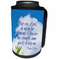 3dRose Alexis Design - Quotes Religion - Bible quotes - Lord not be far from me. White cloud, tulips - Can Cooler Bottle Wrap (cc_280814)