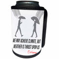 3dRose Alexis Design - Quotes O.Henry - Funny O.Henry quote. We may achieve climate, but weather is. On white - Can Cooler Bottle Wrap (cc_281000)