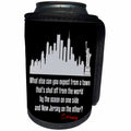 3dRose Alexis Design - Quotes O.Henry - Funny O.Henry quote. What else can you expect from a town. On black - Can Cooler Bottle Wrap (cc_281003)