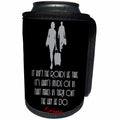 3dRose Alexis Design - Quotes O.Henry - Funny O.Henry quote. It aint the roads we take. On black - Can Cooler Bottle Wrap (cc_281007)