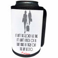 3dRose Alexis Design - Quotes O.Henry - Funny O.Henry quote. It aint the roads we take. On white - Can Cooler Bottle Wrap (cc_281008)