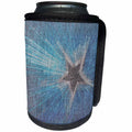 3dRose Patricia Sanders Creations - Shining Star - Can Cooler Bottle Wrap (cc_28102)
